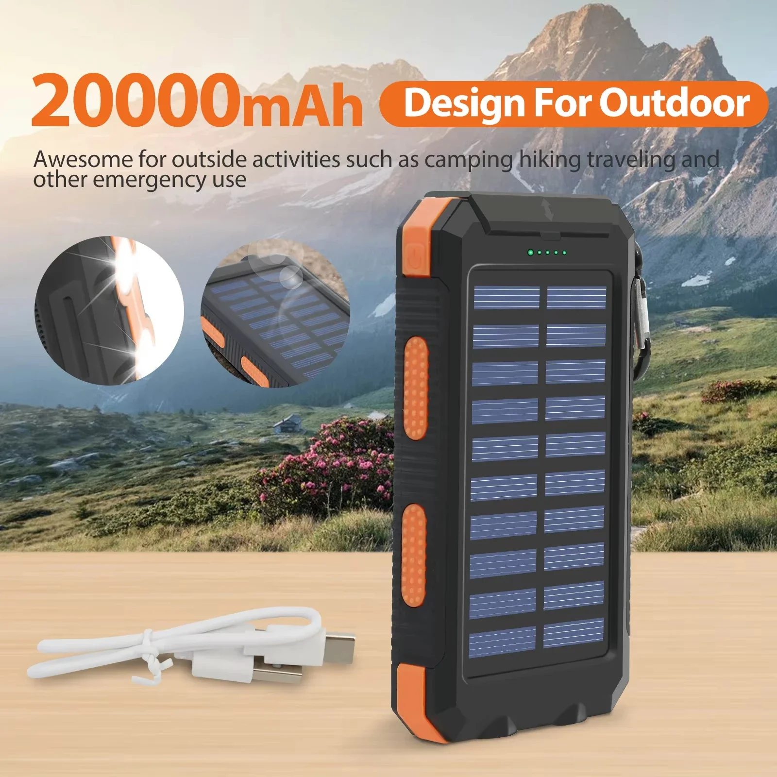 Водонепроницаемый солнечный ак – обзор и цена Solar Emergency Charger